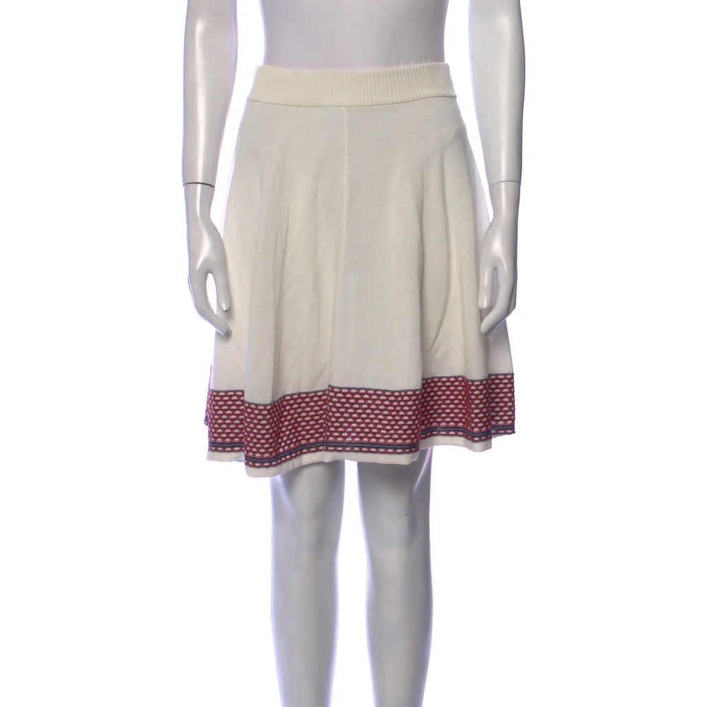 See‎ by Chloe Size 6 Skirt Cotton Cream Knit Elastic Waist Flaw Prairie Cottage